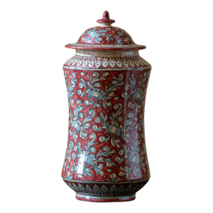 Vintage Biagioli Gubbio Italian Ceramic Majolica Urn