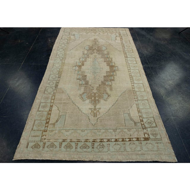 Turkish Vintage Runner Rug 4'5" x 8'7" #17113 Explore a curated collection of hallway runners, wool rugs, and handmade...