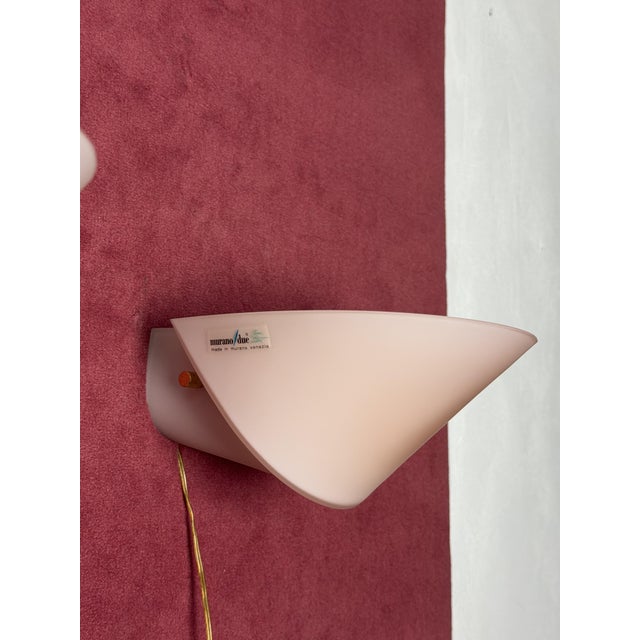 Vintage Wall Lamps in Pink Murano Glass, 1960s, Set of 2 For Sale - Image 6 of 15