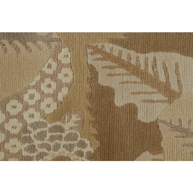 Rug & Kilim’s “Clouds” Modern Rug Design in Beige-Brown With Floral Medallions For Sale In New York - Image 6 of 7