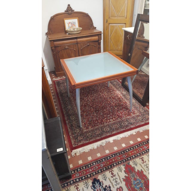 Modern Italian Table in Wood and Glass, 2000 For Sale - Image 4 of 7