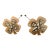 Antique Edwardian Mother-of-Pearl Clover Hatpins With Cut Glass & Original Acorn Caps — Pair, C. 1895-1915 For Sale