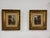 Vintage Glass Paintings, 1920, Set of 2 For Sale - Image 4 of 11