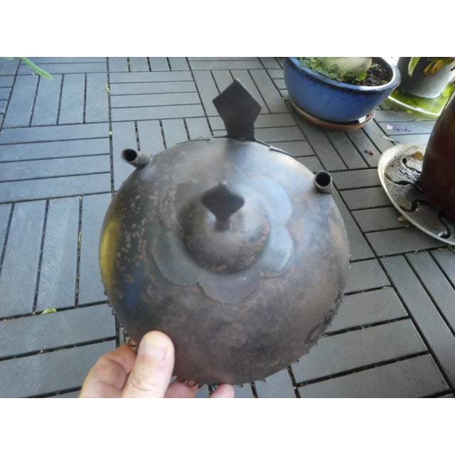 Antique Near Eastern Chain Mail Helmet Lamp For Sale In Miami - Image 6 of 10