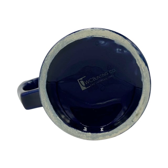 Vintage Georgetown University Cobalt Blue Ceramic Mug For Sale - Image 4 of 9