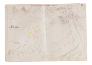 Vintage Hopkins Map of Town of Cortlandt NY