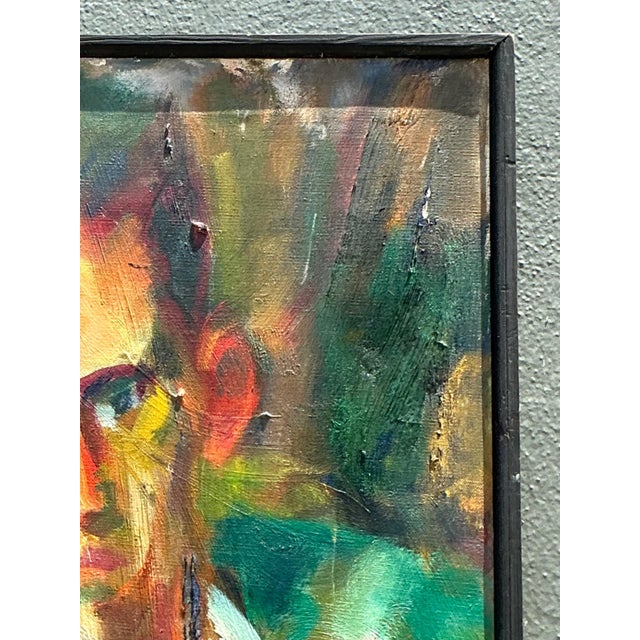 Vintage Original Portrait of Sour Faced Man For Sale - Image 12 of 18