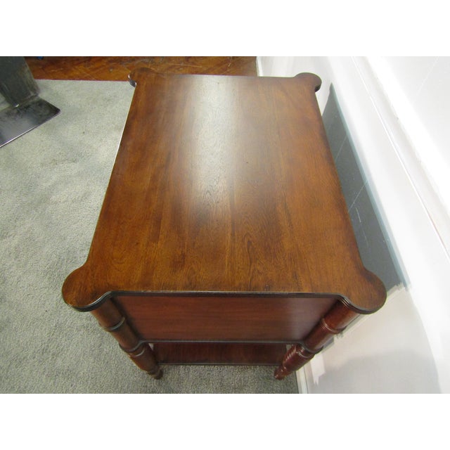 Ethan Allen Ethan Allen Solid Mahogany Nightstand For Sale - Image 4 of 10