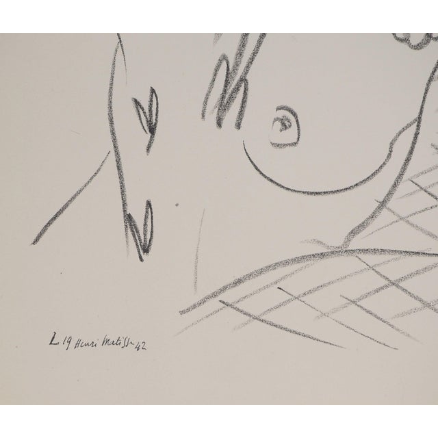 Henri Matisse, Femme au foulard, Semi Nude, Lithograph For Sale - Image 5 of 6