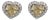 Gia 4.00 Carat Fancy Yellow Heart Shape Diamond 18k White Gold Stud Earrings, A Pair For Sale
