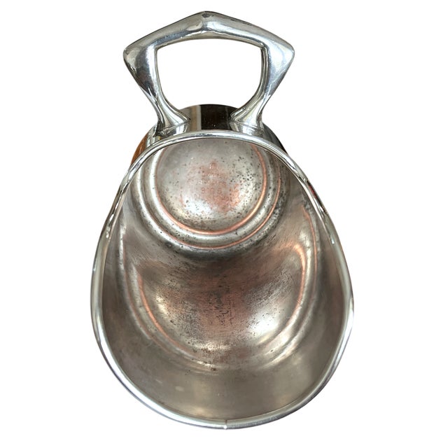Silver Vintage Hotel Silver Plated Sugar or Salt Scuttle Server With Scoop For Sale - Image 8 of 9