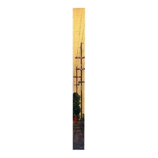 Duke Windsor, Impressionistic Cityscape Acrylic Painting, "Alley Totem No. 6" For Sale