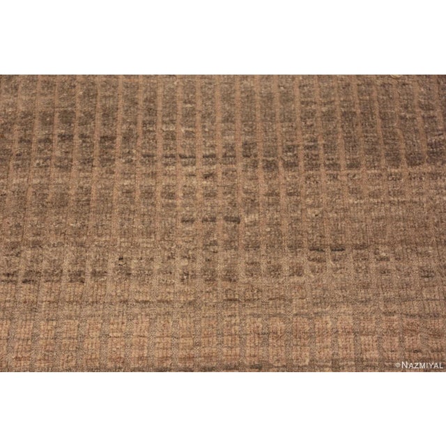 2020s Earthy Tone Modern Moroccan Hallway Runner Rug For Sale - Image 5 of 6