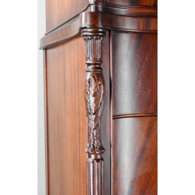 19th Century Flame Mahogany Chest on Chest For Sale - Image 4 of 7