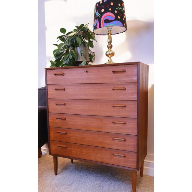 Mid-Century Modern Chest of Drawers in Teak by Gunni Omann for Omann Jun, Denmark, 1960s For Sale - Image 3 of 10