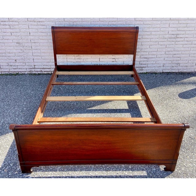 Vintage Drexel Full Size Cherry Sleigh Bed Chairish
