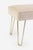 Metal Montage Ottomans on Brass Hairpin Legs - A Pair For Sale - Image 7 of 9