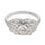 Art Deco 1930s Art Deco Diamond Platinum Engagement Ring, Size 6 For Sale - Image 3 of 7