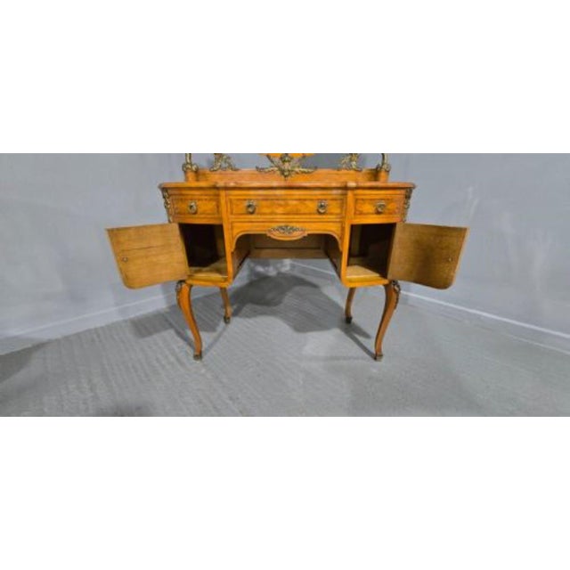 French Satinwood Dressing Table, 1880s For Sale - Image 12 of 14