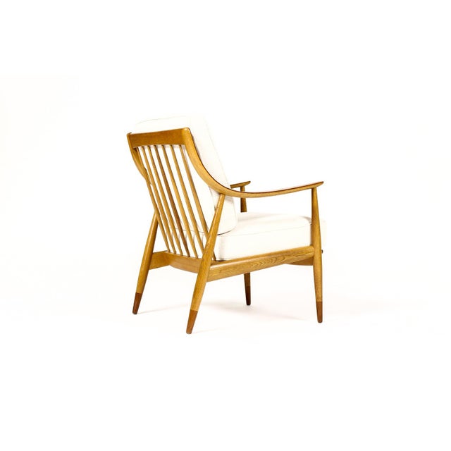 1960s Danish Modern Mid Century Oak Fd-146 Easy Chair — Peter Hvidt + Orla Mølgaard-Nielsen For Sale In Los Angeles - Image 6 of 15
