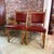 Pair of vintage mid-century Danish dining or side chairs in hand-carved and turned quarter-sawn white oak attributed to...