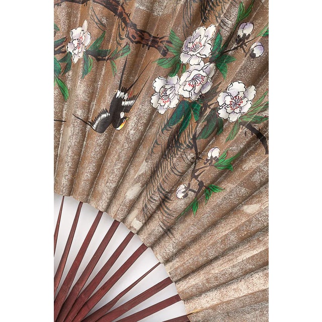 Large Chinese Fan, 1930s For Sale - Image 9 of 10