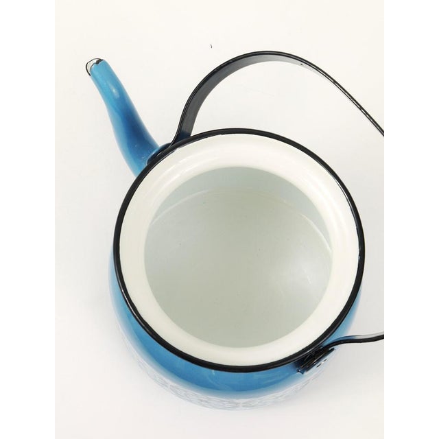 Mid-Century Finnish Enamel Tea Pot Kettle by Kaj Franck, 1960s For Sale - Image 13 of 17