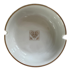 1960s Baravia, Germany Schonwald Porcelain Ashtray/Catchall With Center Heart Design