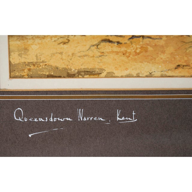 Queensdown Warren, Kent - Autumn Forest Interior Landscape in Watercolor by L B H Cremer For Sale - Image 9 of 10