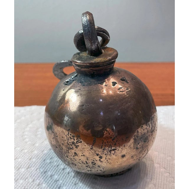 Industrial Antique Greek 3 1/2 Pound Copper Scale Weight For Sale - Image 3 of 5