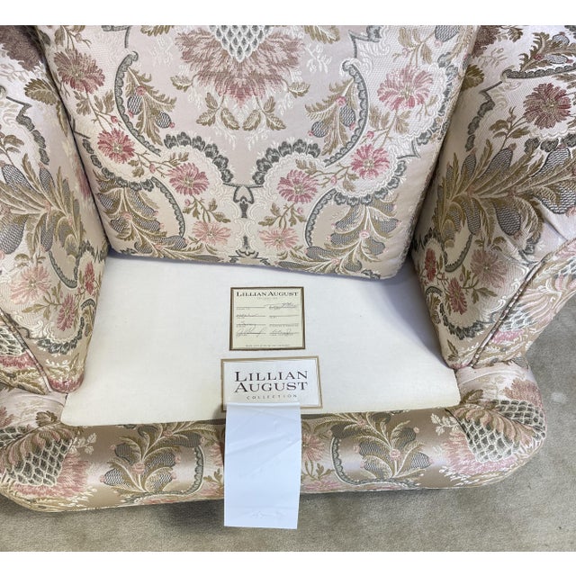 A Pair of Lillian August Lounge Chairs With Pair of Ottomans For Sale - Image 16 of 16