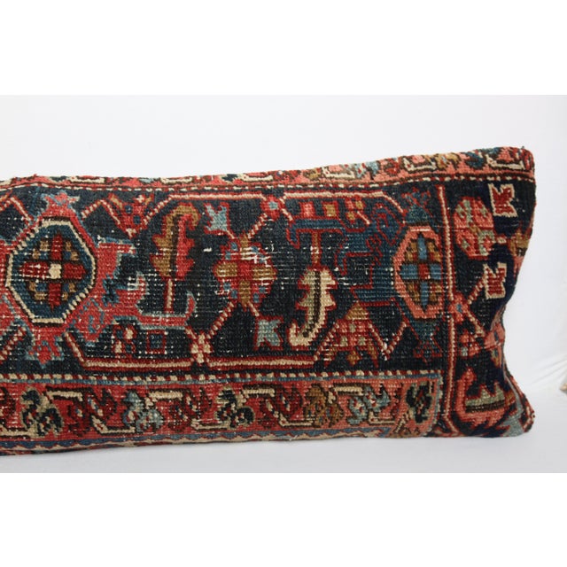 Handwoven Decorative Throw Rug Cushion – Antique Tribal Lumbar Cover -16'' X 48'' For Sale In Tampa - Image 6 of 10