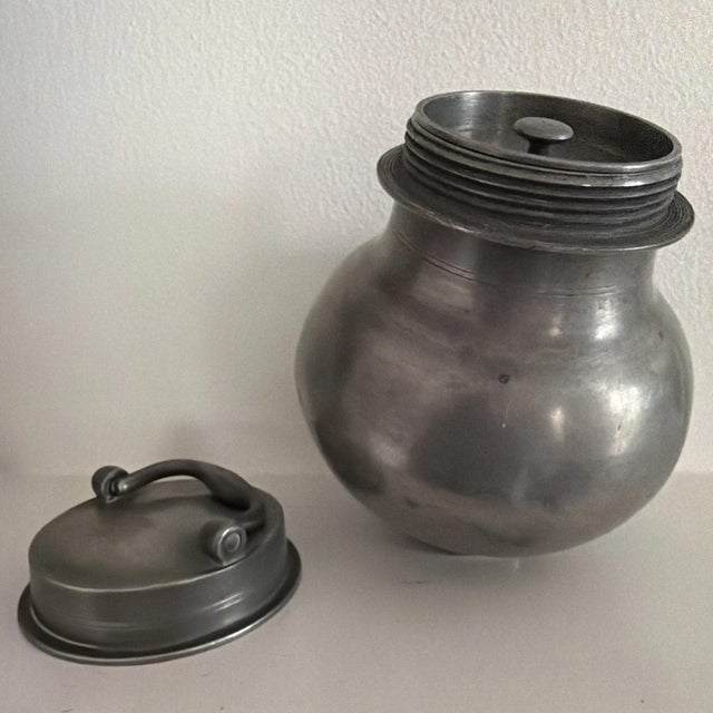 French 19th Century French Pewter Pot à Bouillon SOUP / SUSTENER POT For Sale - Image 3 of 5