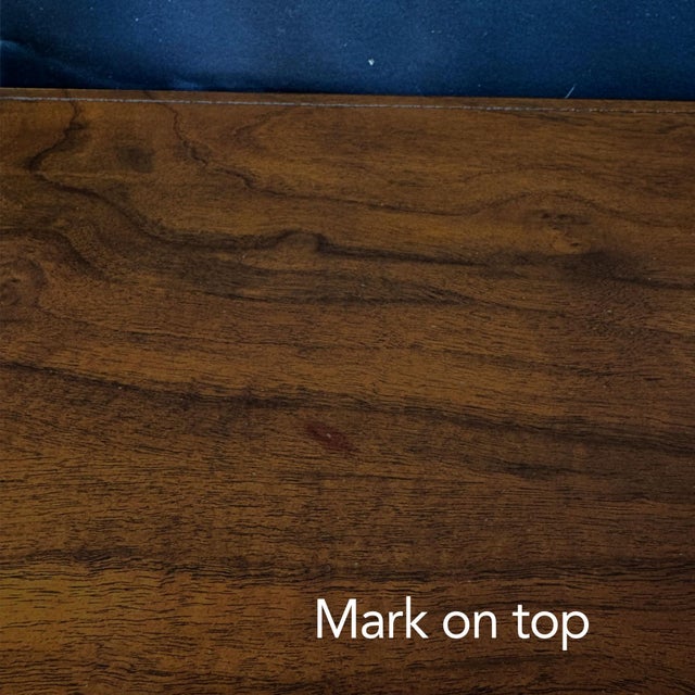 1970s Romweber Burled Wood Gold Accent Credenza With Filing Drawers For Sale - Image 16 of 18