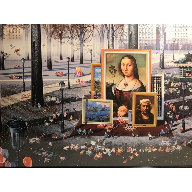 Very Rare Hiro YAMAGATA "COLLECTOR" 1984 Framed Print Aprox dimensions: 20" x 20" Excellent condition! Small glass chip in...