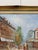 Terra Cotta Vintage Signed Burnet Paris Street Scene Oil Painting in Ornate Gilt Frame For Sale - Image 8 of 14