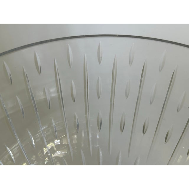 Atlantis Portugal Full Lead Crystal Centerpiece Bowl With 24k Gold Plated Base For Sale - Image 4 of 9