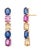 14k Yellow Gold Multi-Sapphire Drop Earrings 9.20 Carats Total Weight For Sale In New York - Image 6 of 6