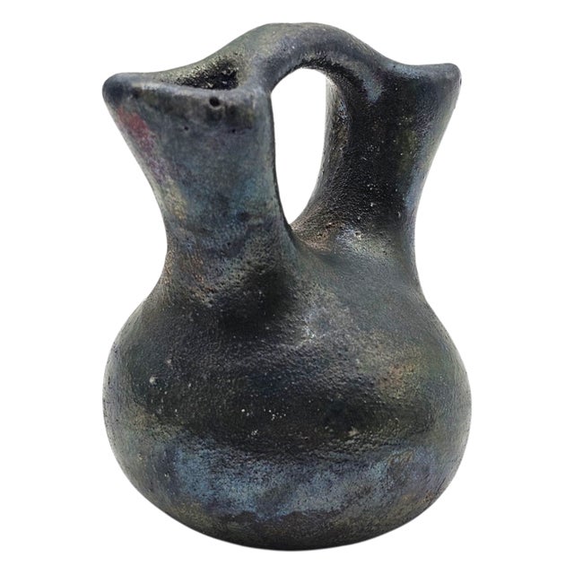 J. Diller Raku Pueblo-Style Wedding Jar – Earth & Fire Fired Pottery For Sale In San Francisco - Image 6 of 12