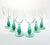 Contemporary Vintage Green Christmas Tree Stem Wine, Water or All Purpose Glasses - Set of 6 For Sale - Image 3 of 5