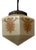 Swedish Art Deco Modernist Pendant Lamp in Glass and Brass, 1930s For Sale