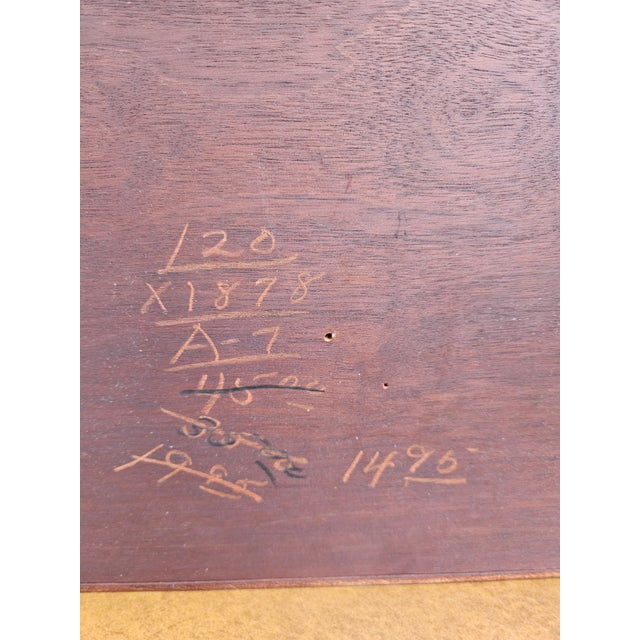 Baker Furniture Mahogany Demilune Side Table Nightstand For Sale - Image 17 of 17