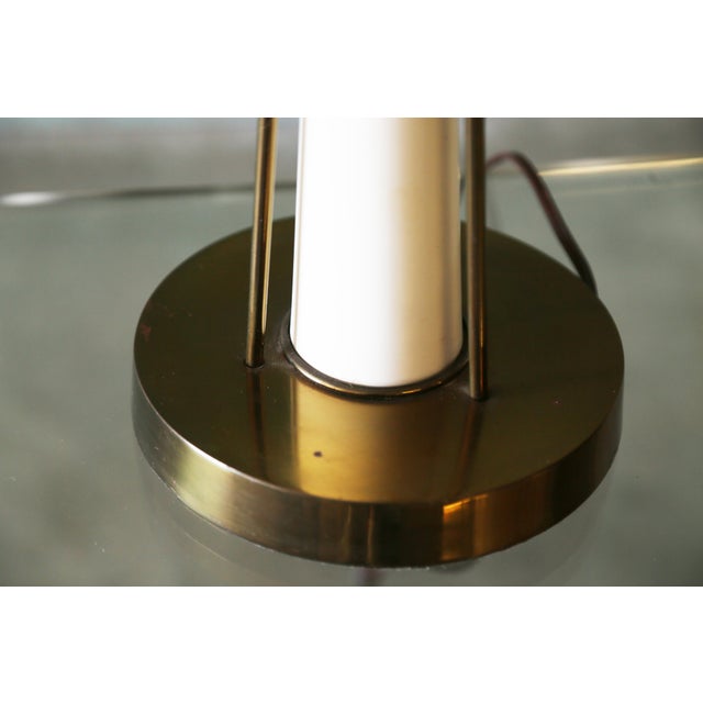 1960s Brass and Enamel Table Lamp After Excelsior Paul McCobb Mid Century For Sale - Image 10 of 11