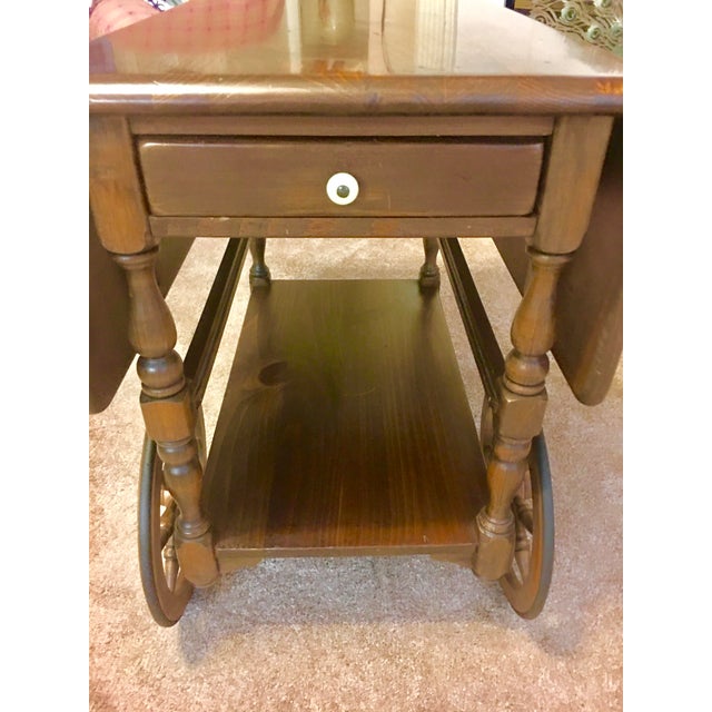 1960s Ethan Allen Bar Tea Cart Chairish