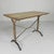 Wood Art Deco Bistro Table with Oak Top on Cast Iron Table, 1930s For Sale - Image 7 of 18