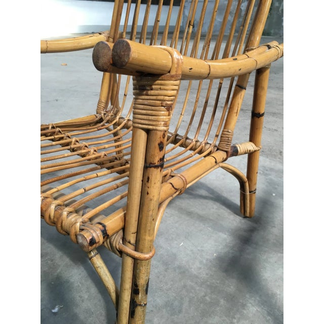 Set of Italian Bamboo Armchairs, 1960s For Sale - Image 14 of 18