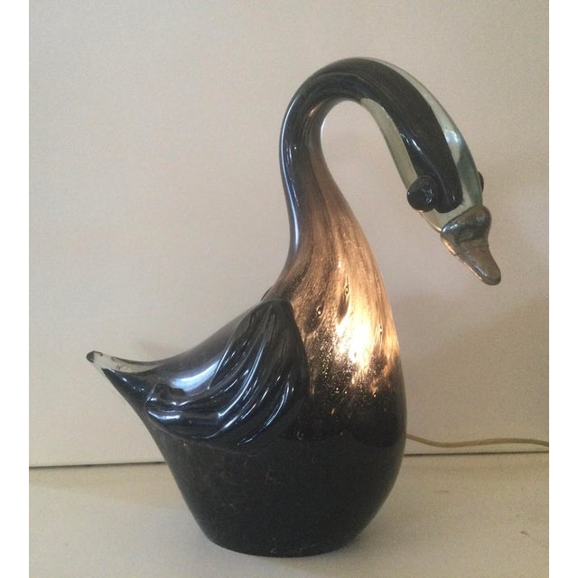1990s Swan Lamp by Florea Silviu For Sale - Image 5 of 5