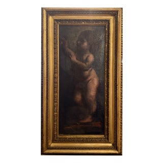 Cherub, Late 17th Century, Oil Painting, Framed For Sale