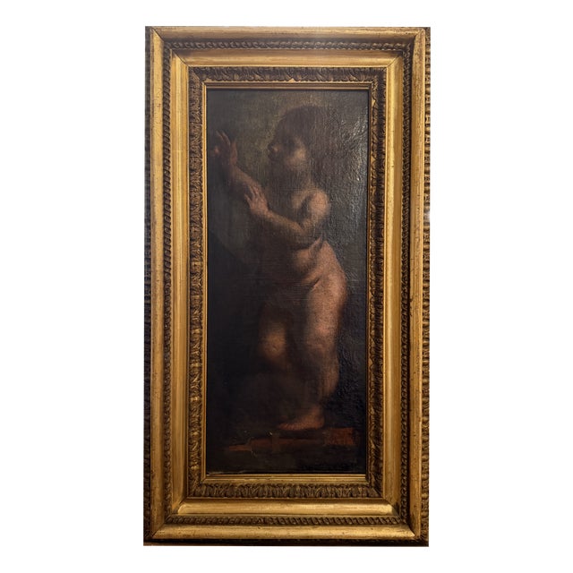Cherub, Late 17th Century, Oil Painting, Framed For Sale