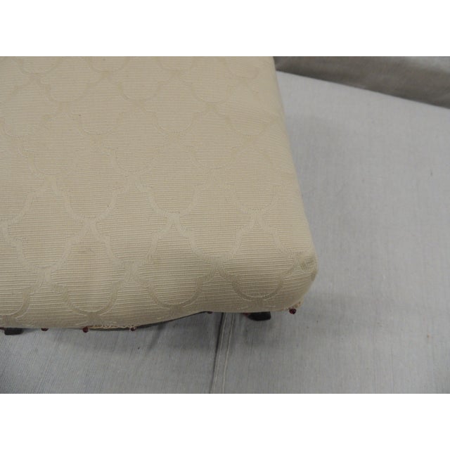 Red Antique Black & Red Folk Art Petite Footstool For Sale - Image 8 of 9